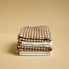 Débarbouillettes - Paquet de 4 - Vichy brown