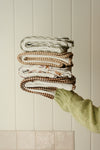 Serviette de bain à capuchon - Stripe beige