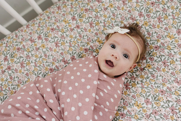 Crib sheet - Sunny petals