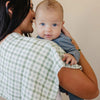 Burp cloth - Green gingham