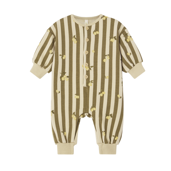 Sweatshirt Onesie - Stripe prune