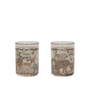 2 pack glitter cups - Safari