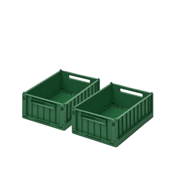 Boîtes de rangement MEDIUM - Pqt de 2 - Garden green