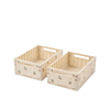 Boîtes de rangement MEDIUM - Pqt de 2 - Peach/Sea shell