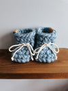 Wool slippers - Blue horizon