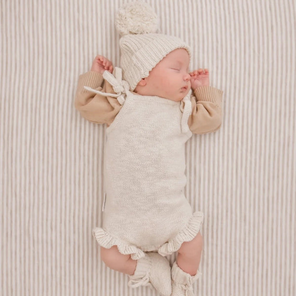 Barboteuse de tricot - honey 1Y