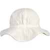 Chapeau réversible en lin - stripe white/sandy