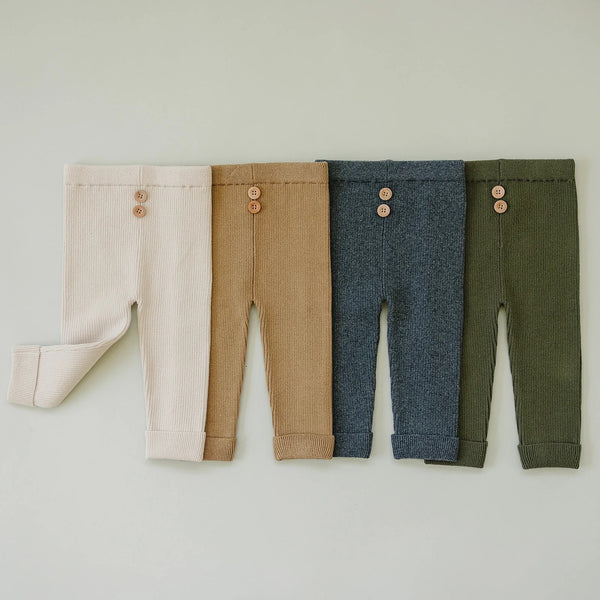 Footless tights with braces - Cream blend checked