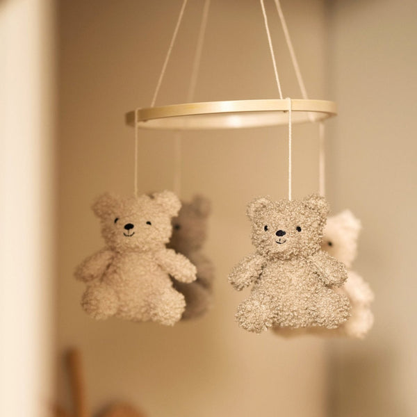 Baby mobile - Teddy bear biscuit/natural