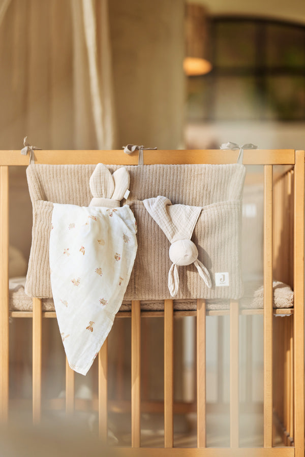 Playpen Storage Bag Organizer Cloudy Rib - Milky Coffee