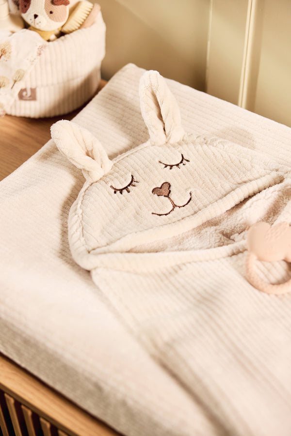 Wrap Blanket Bunny Cloudy Rib - Oatmeal