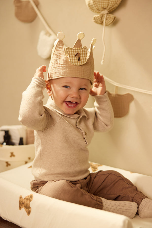 Couronne d'anniversaire avec chiffres - Teddy bear