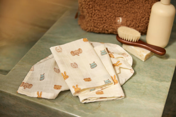 Gauze washcloths - Pack of 3 - Jollies