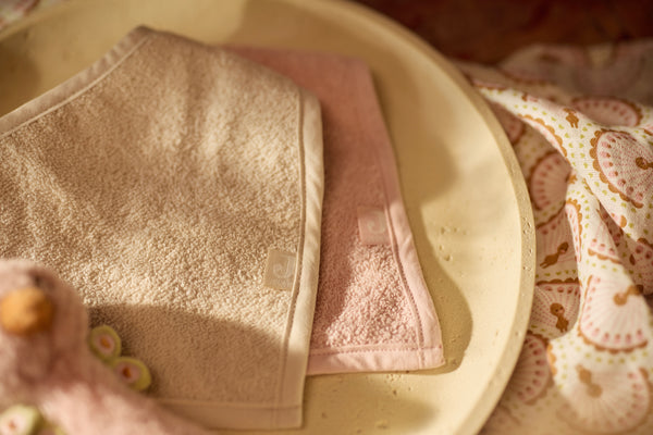 Bib bandana - Silk rose\Sand - Pack of 2