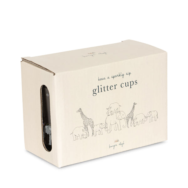 2 pack glitter cups - Safari