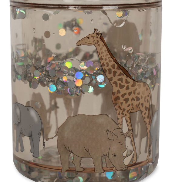 2 pack glitter cups - Safari