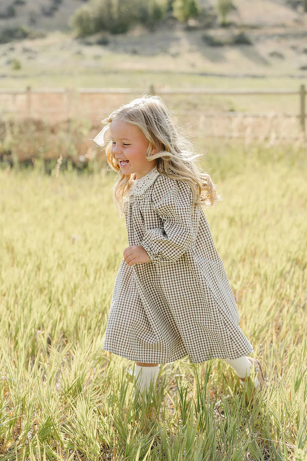 Robe - Camel gingham