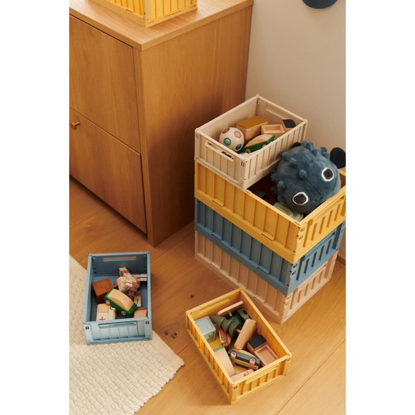 Boîtes de rangement MEDIUM - Pqt de 2 - Whale Blue