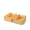 Weston storage box SMALL - Pack of 2 - Lemon yellow