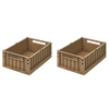 Boîtes de rangement MEDIUM - Pqt de 2 - Oat
