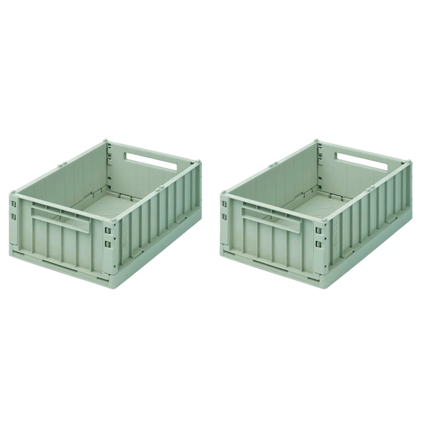 Boîtes de rangement MEDIUM - Pqt de 2 - Peppermint