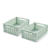 Weston storage box MED - Pack of 2 - Light peppermint