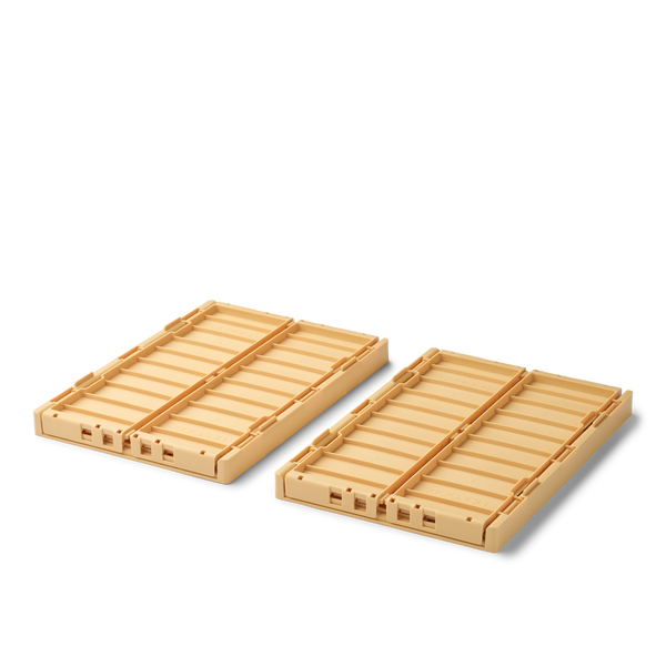 Weston storage box MED - Pack of 2 - Lemon yellow