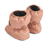 Heather baby footies - Tuscany rose