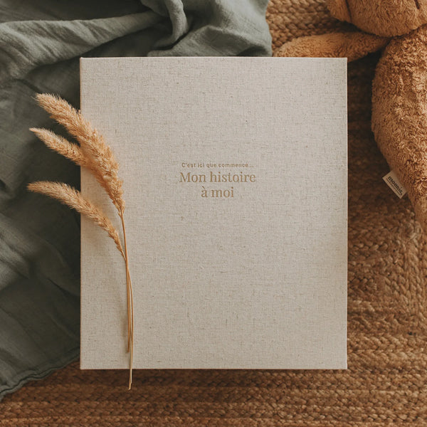 Livre de bébé - Grège