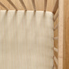 Crepe standard crib sheet - Stripe beige