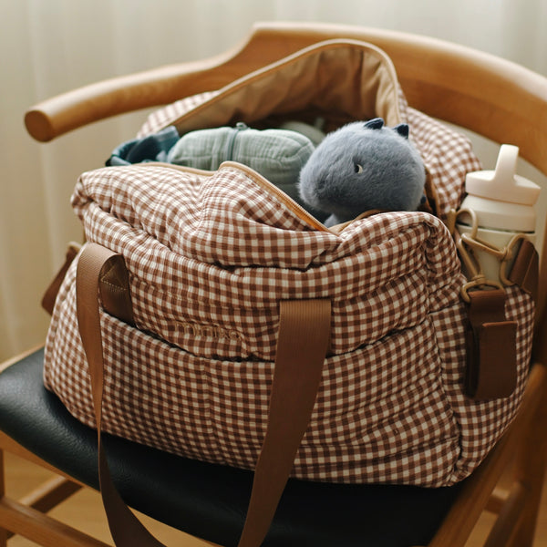 Sac à couches - Vichy brown