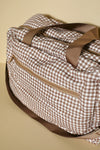 Sac à couches - Vichy brown