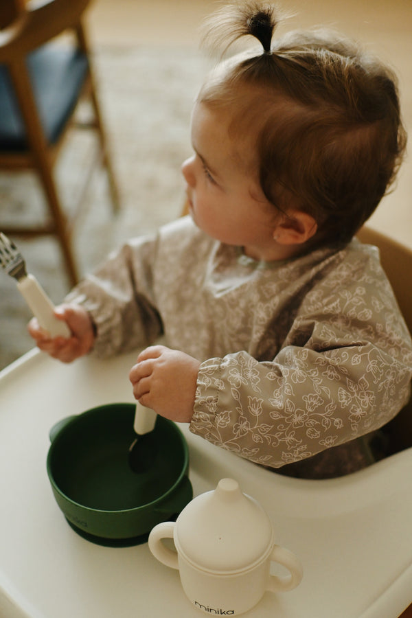 Long sleeve bib - Floral