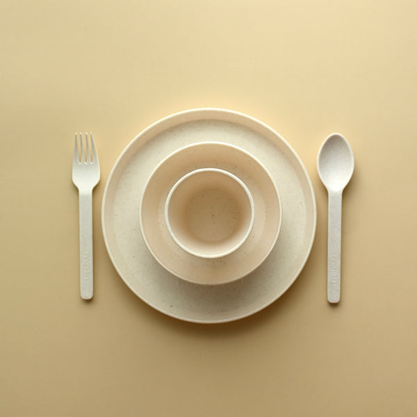 Wheat straw dinnerware set - Shell