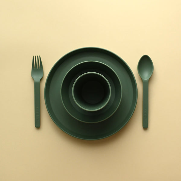 Wheat straw dinnerware set - Leaf