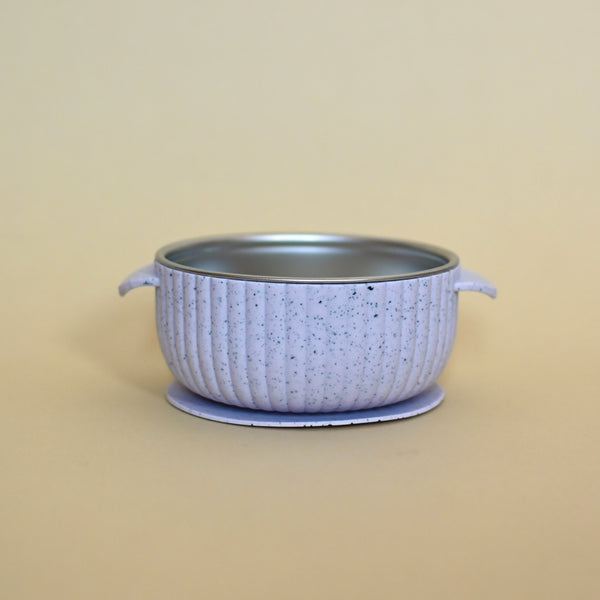 Bol en acier inoxydable avec succion en silicone