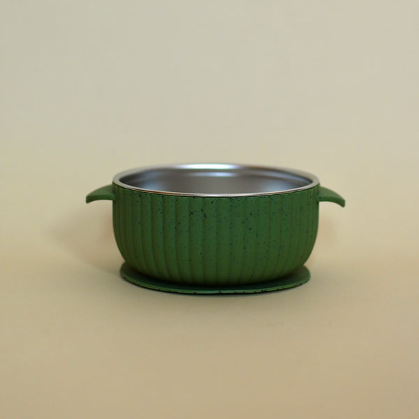 Bol en acier inoxydable avec succion en silicone