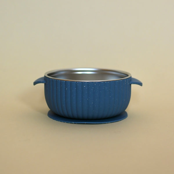 Bol en acier inoxydable avec succion en silicone