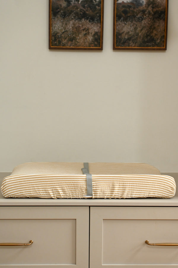 Changing pad cover - Stripe beige