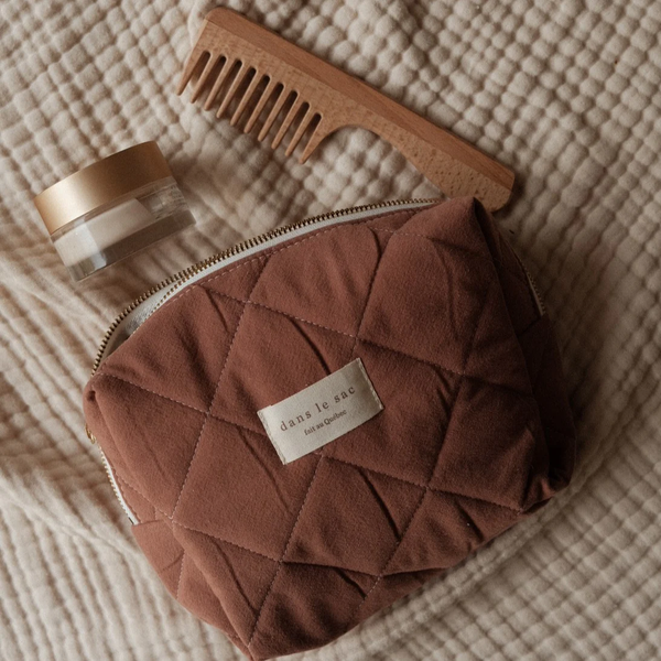 Quilted pouch - Praline