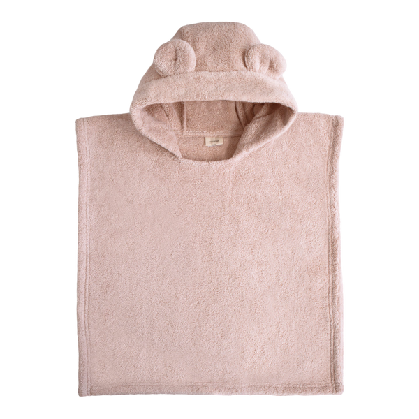 Bear poncho towel - Blush