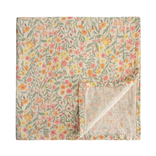 Muslin swaddle - Pastel blooms