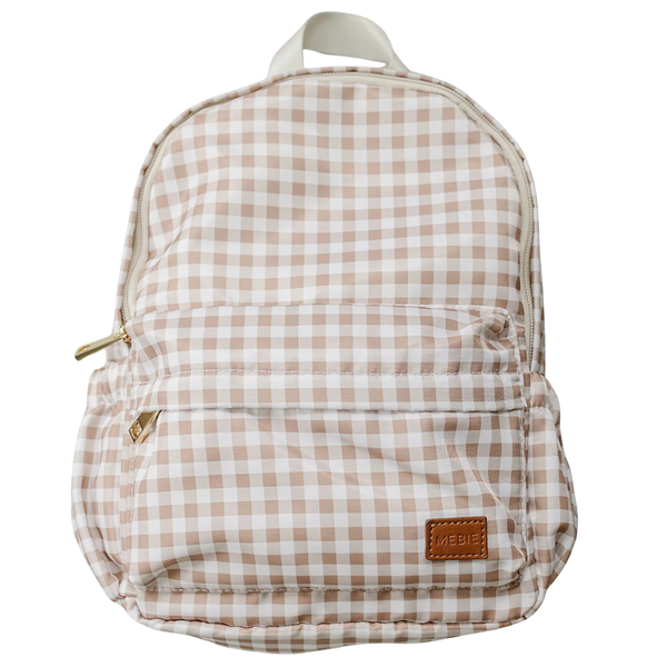 Sac à dos mini - Tan gingham