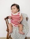Red stripe bloomer tank set