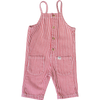 Red stripe overalls