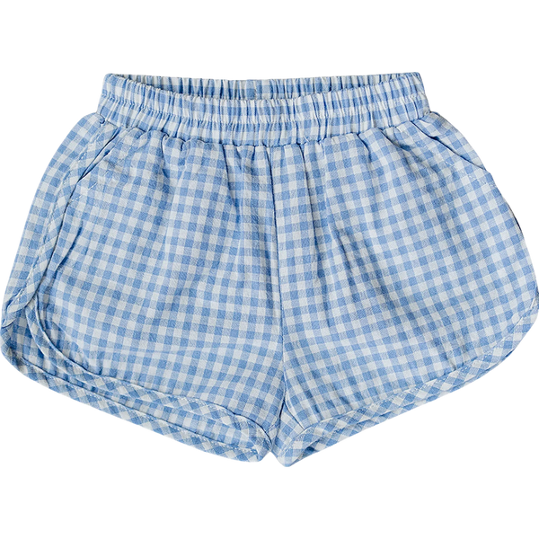 Shorts - Gingham bleu pâle
