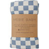 Stretch swaddle blanket - Blue checkered