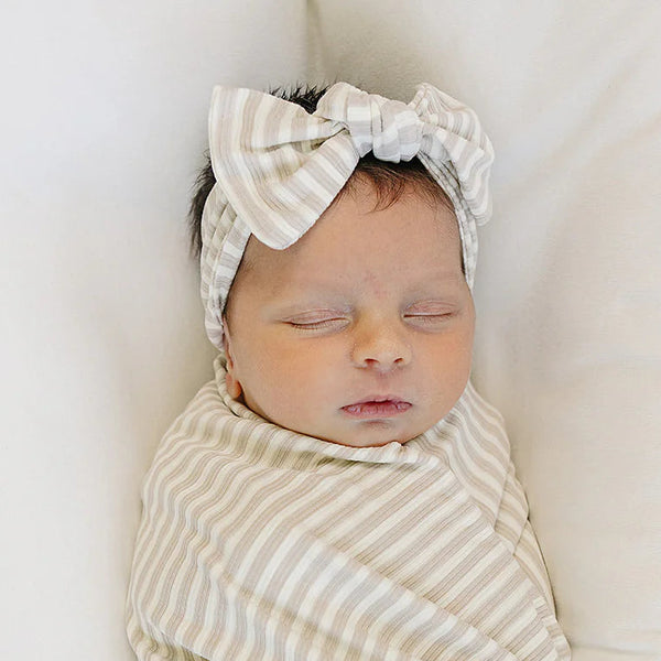 Bandeau - Taupe stripe