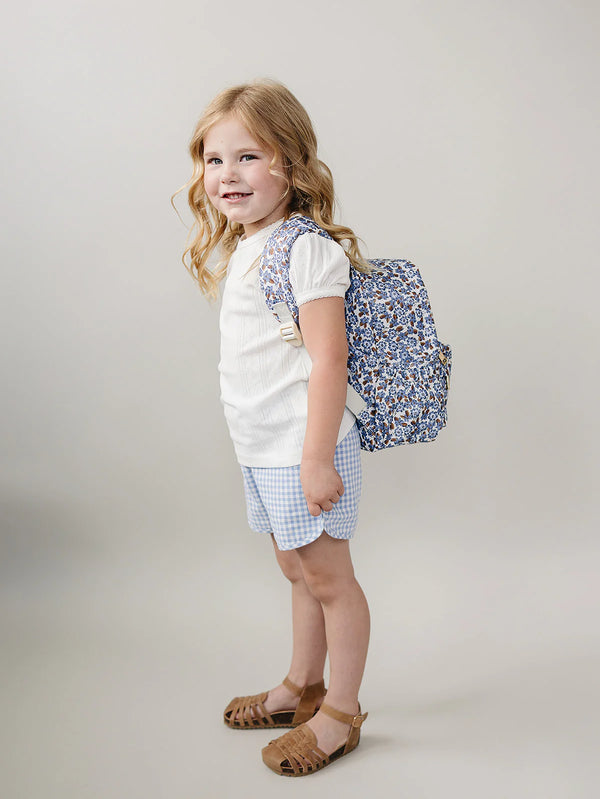Mini backpack - Cottage blue floral