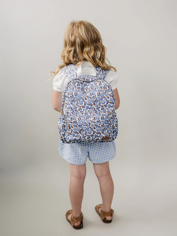 Mini backpack - Cottage blue floral